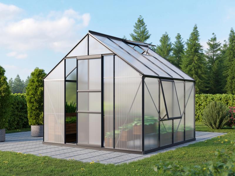 Vitavia Gewächshaus Meridian 1, 6700 HKP 4 mm, schwarz