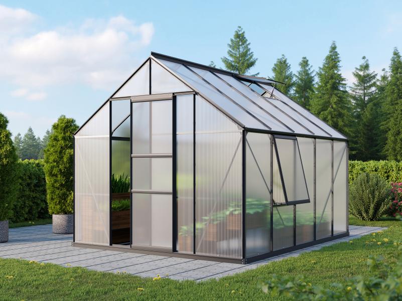 Vitavia Gewächshaus Meridian 1, 8300 HKP 4 mm, schwarz
