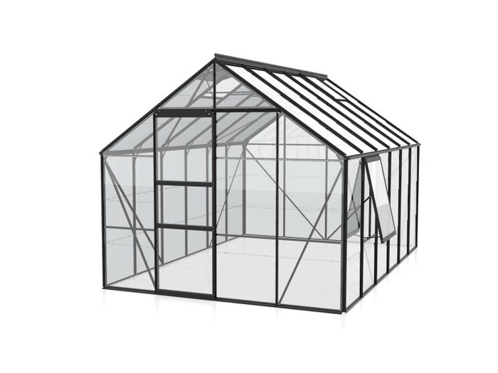 Vitavia Gewächshaus Meridian 1, 9900 ESG 3mm , schwarz