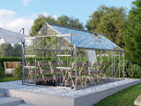 Vitavia Gewächshaus Meridian 2, 11500 ESG 3mm Alu, mit Doppelschiebetür