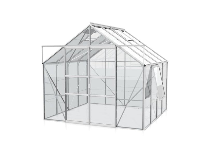 Vitavia Gewächshaus Meridian 2, 6700 ESG 3mm Alu, mit Doppelschiebetür