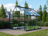 Vitavia Gewächshaus Meridian 2, 6700 ESG 3mm, smaragd, mit Doppelschiebetür