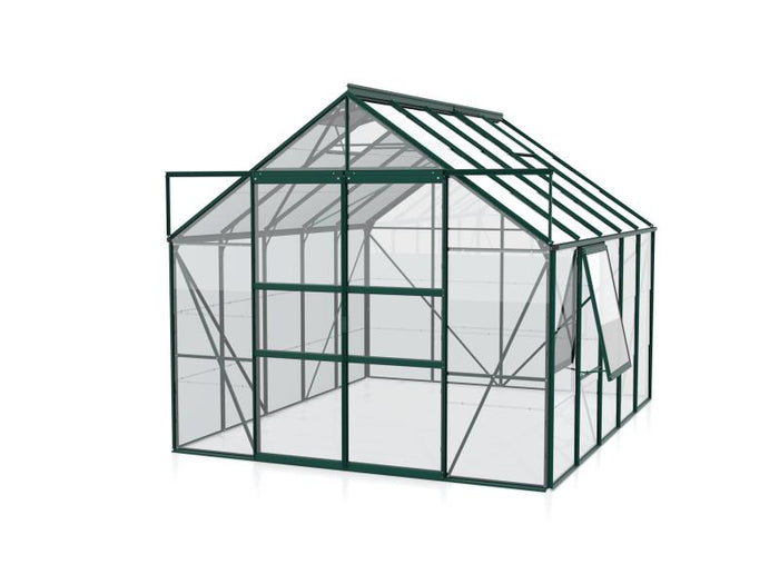 Vitavia Gewächshaus Meridian 2, 8300 ESG 3mm, smaragd, mit Doppelschiebetür