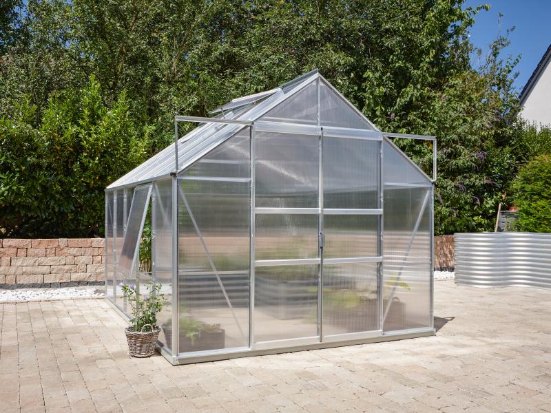 Vitavia Gewächshaus Meridian 2, 8300 HKP 4 mm Alu, mit Doppelschiebetür