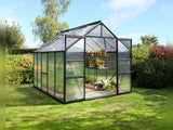 Vitavia Gewächshaus Meridian 2, 8300 HKP 4 mm, schwarz, mit Doppelschiebetür