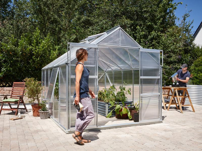Vitavia Gewächshaus Meridian 2, 8300 HKP 6 mm Alu, mit Doppelschiebetür
