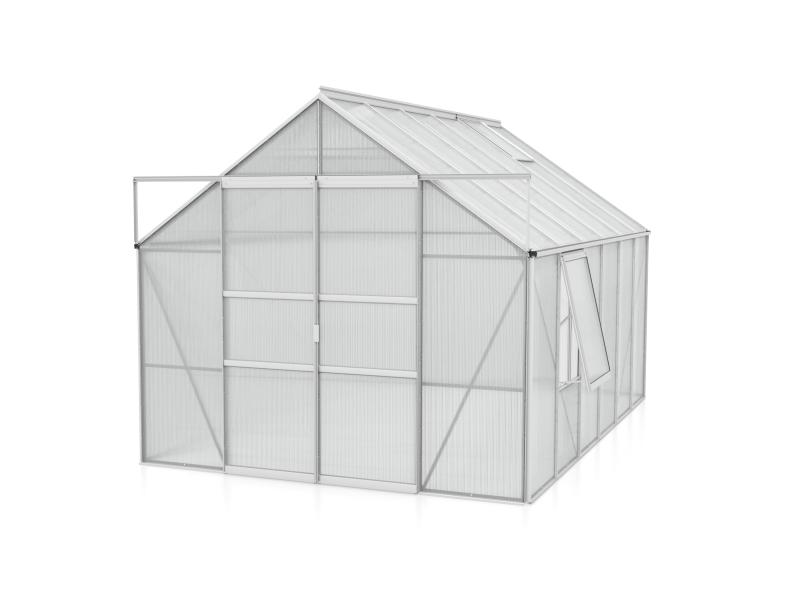 Vitavia Gewächshaus Meridian 2, 9900 HKP 4 mm Alu, mit Doppelschiebetür