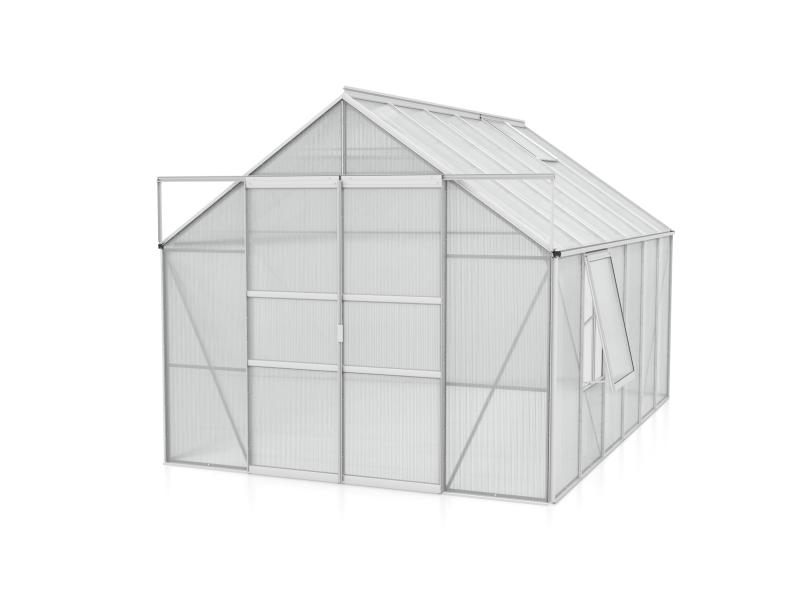 Vitavia Gewächshaus Meridian 2, 9900 HKP  6mm Alu, mit Doppelschiebetür
