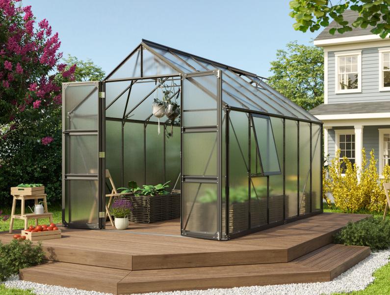 Vitavia Gewächshaus Olymp 9900 HKP 6 mm Schwarz