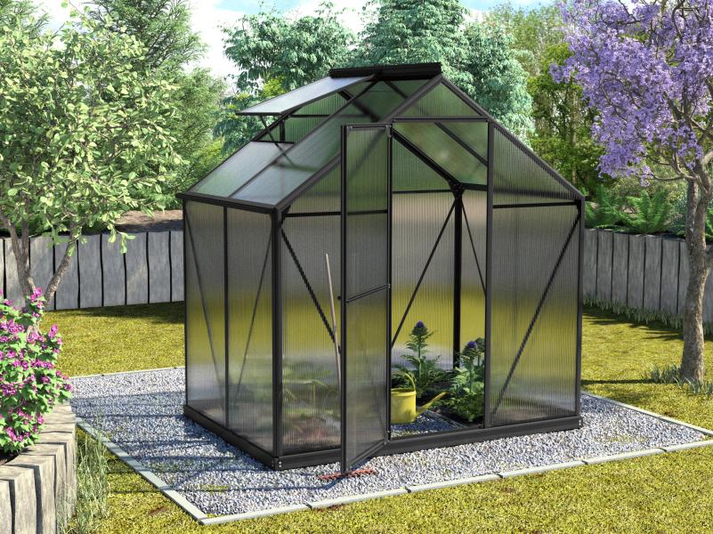 Vitavia Gewächshaus Triton 2500 HKP 4 mm Schwarz