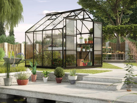 Vitavia Gewächshaus Uranus 6700 ESG 3 mm Schwarz
