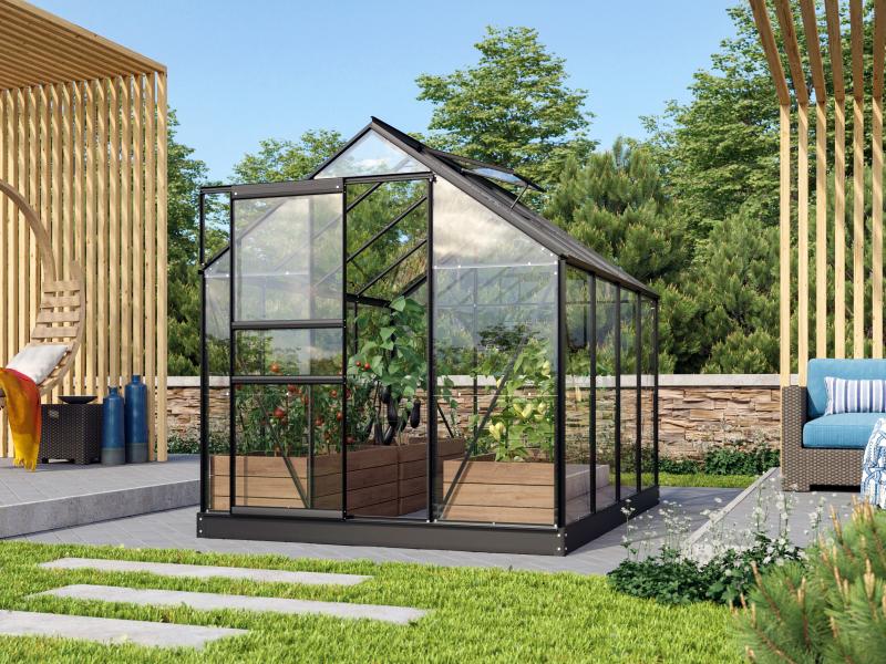Vitavia Gewächshaus Venus 5000 ESG 3 mm Schwarz