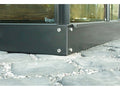 Vitavia Stahl-Fundament 5000, 12,5 cm für Gewächshäuser Schwarz
