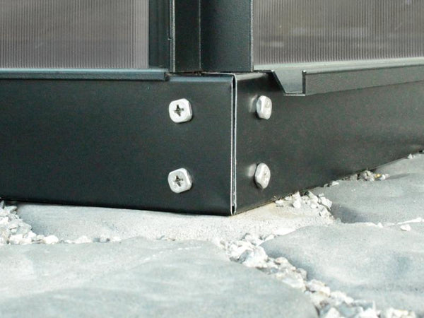 Vitavia Stahl-Fundament 6500, 6 cm für Gewächshäuser schwarz