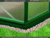 Vitavia Stahl-Fundament 900, 6 cm für Gewächshäuser grün