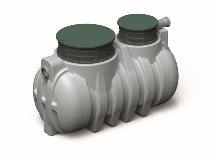 Waterform Regenwasser-Zisterne Unground 1000 Liter grau mit Tankabdeckung und Korbfilter