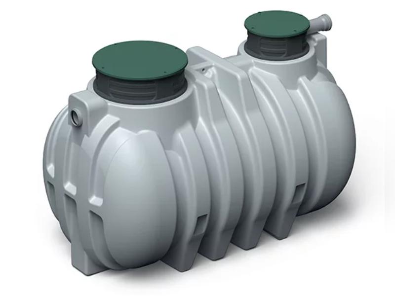 Waterform Regenwasser-Zisterne Unground 3000 Liter grau mit Tankabdeckung und Korbfilter