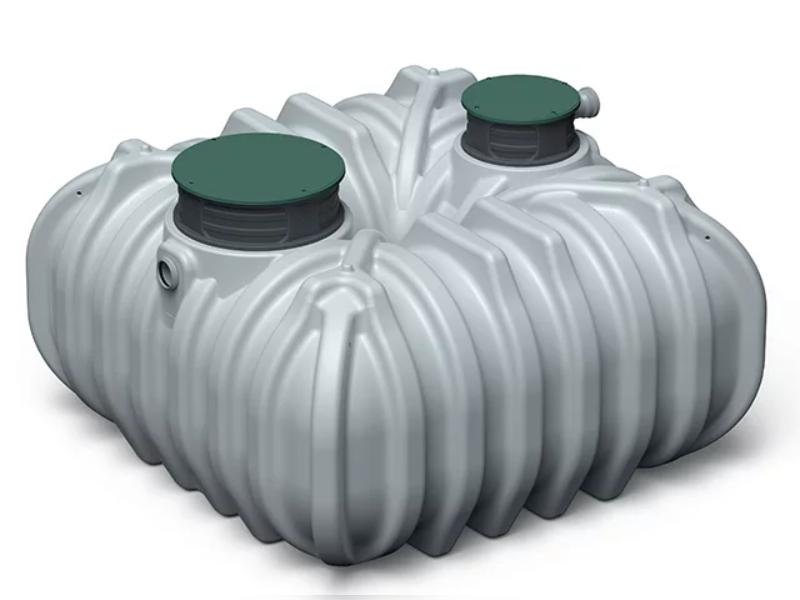 Waterform Regenwasser-Zisterne Unground 5000 Liter grau mit Tankabdeckung und Korbfilter