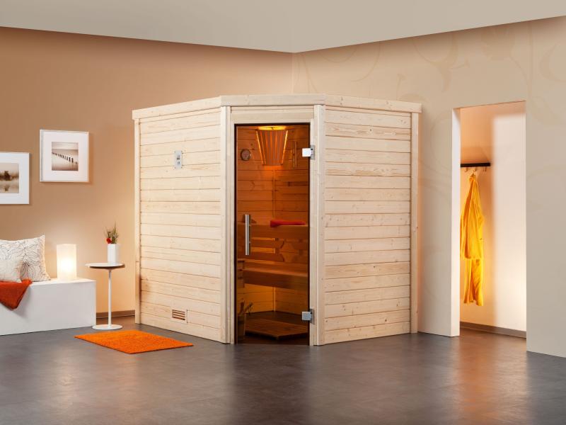 Weka Aktions-Sauna Terra 58 mm inkl. 7,5 kW Ofen