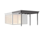 Weka Anbaudach Designhaus 412 Gr. 2 grau