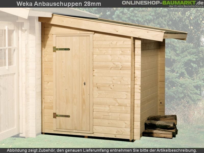 Weka Anbauschuppen 28 mm Gr. 1
