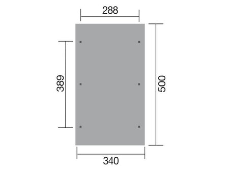 Weka Carport 611 kdi mit Satteldach