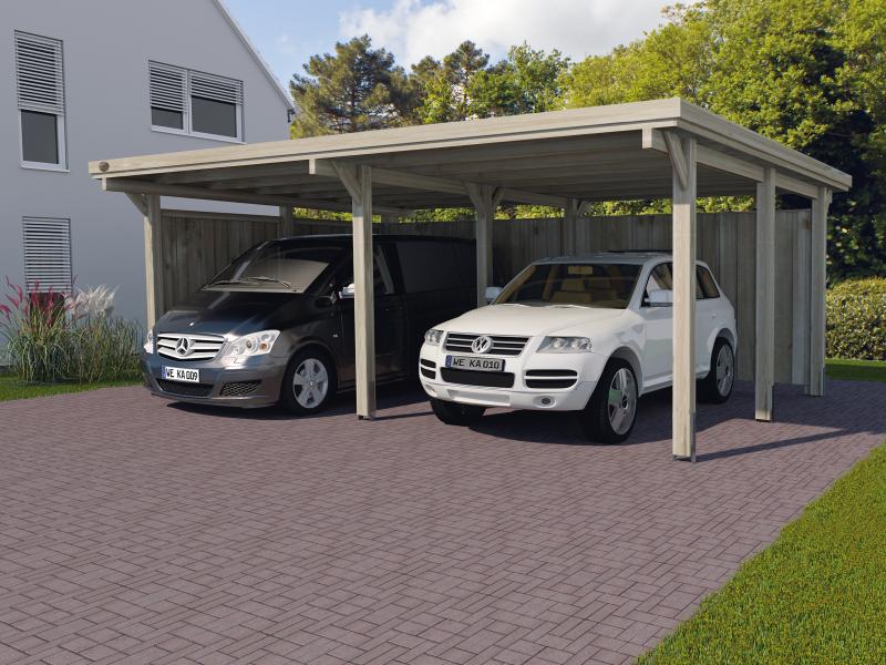 Weka Carport 618 Größe 1 ohne Dachplatten