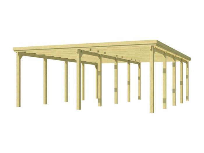 Weka Carport 618 Größe 2 ohne Dachplatten