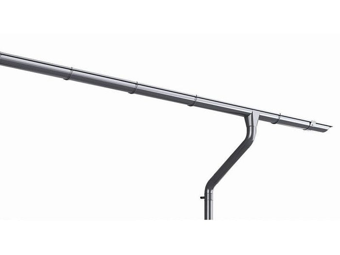 Weka Dachrinnen Set verzinkt Gr. 1, 450 cm für Satteldächer