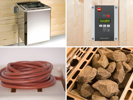 weka Design-Sauna 1 inkl. 7,5 kW BioS-Ofenset