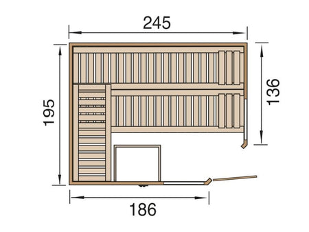 Weka Design-Sauna Kemi Eck 2 GT