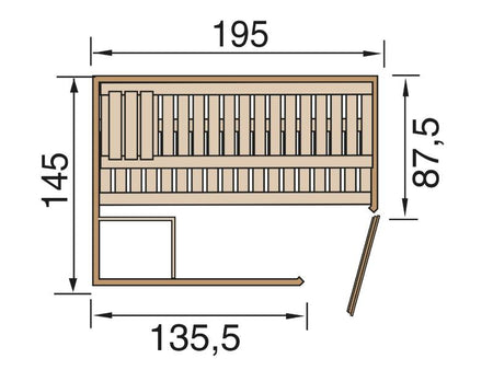 Weka Design-Sauna KEMI Eck GT