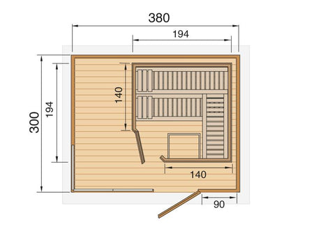 Weka Design-Saunahaus CUBILIS
