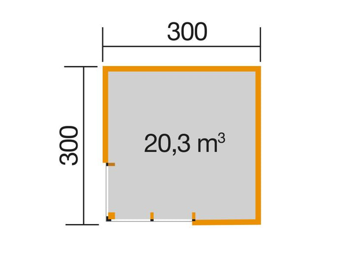 Weka Designhaus 412 Gr. 1 44 mm hellgrau