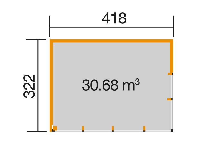 Weka Designhaus 412 Gr. 2 44 mm natur