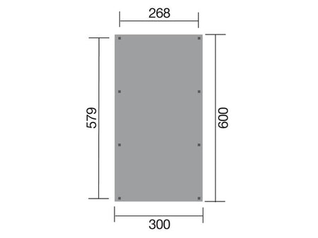 Weka Einzelcarport 606 Gr. 2