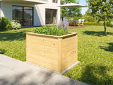 Weka Element-Hochbeet Modular, 21 mm, 98 x 69 cm natur