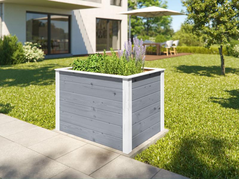 Weka Element-Hochbeet Modular, 21 mm, 98 x 69 cm grau