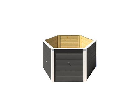 Weka Elementhochbeet 6-Eck 669 anthrazit