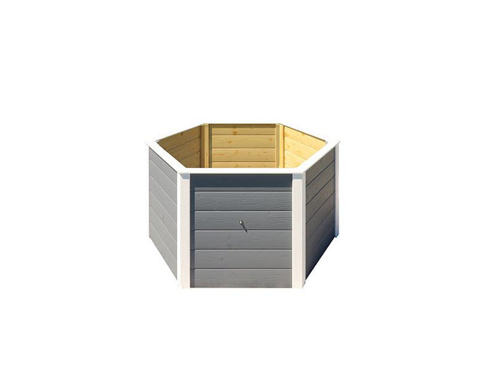 Weka Elementhochbeet 6-Eck 669 grau