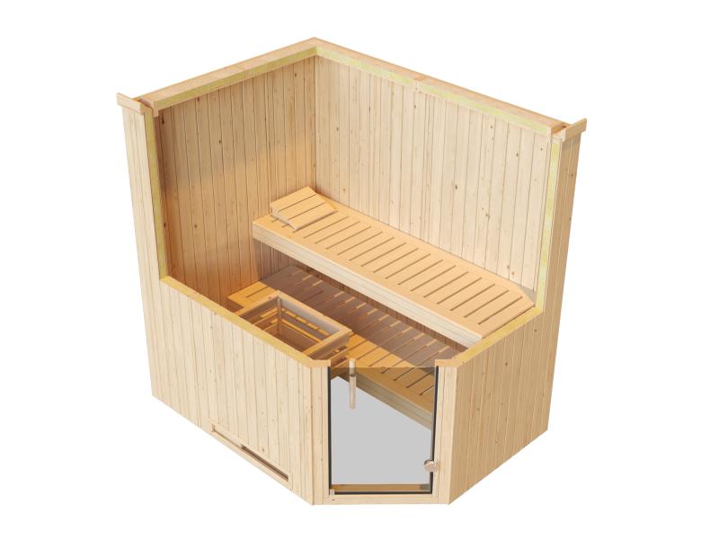 Weka Elementsauna Varberg 1 GT Trend inkl. 7,5 kW OS-Ofenset