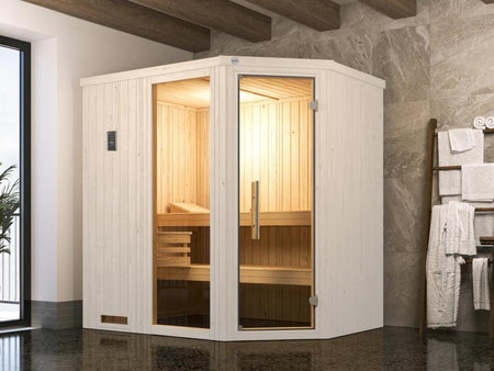 Weka Elementsauna Varberg 1 GTF Trend inkl. 7,5 kW BioS-Ofenset
