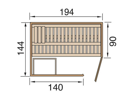 Weka Elementsauna Varberg 1 HT