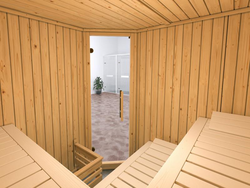 Weka Elementsauna Varberg 3 GT Sparset 7,5 kW Ofen