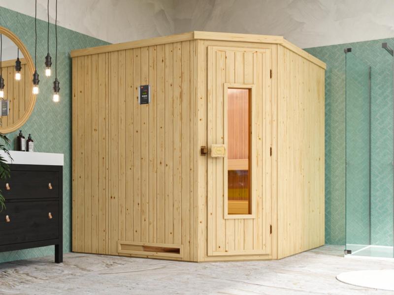 Weka Elementsauna Varberg 3 HT inkl. 7,5 kW BioS-Ofenset
