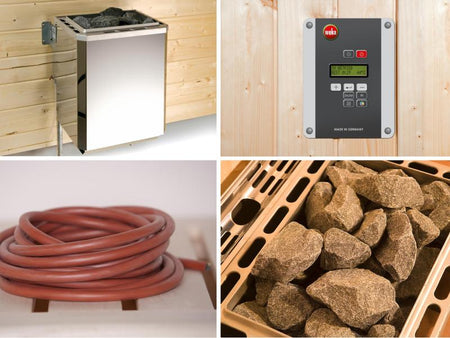 Weka Elementsauna Varberg 3 HT inkl. 7,5 kW BioS-Ofenset