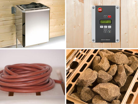 Weka Elementsauna Varberg 4 GT Trend inkl. 7,5 kW OS-Ofenset