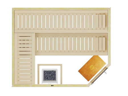 Weka Elementsauna Varberg 4 GTF Trend inkl. 7,5 kW BioS-Ofenset