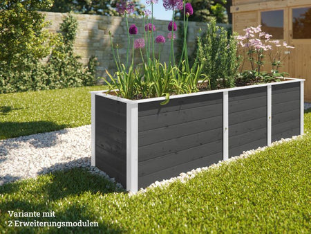 Weka Ergänzungssatz Hochbeet Modular, 21 mm, anthrazit