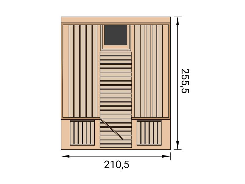 Weka Fasssauna FS 198 im Set mit 9 kW Saunaofen OS